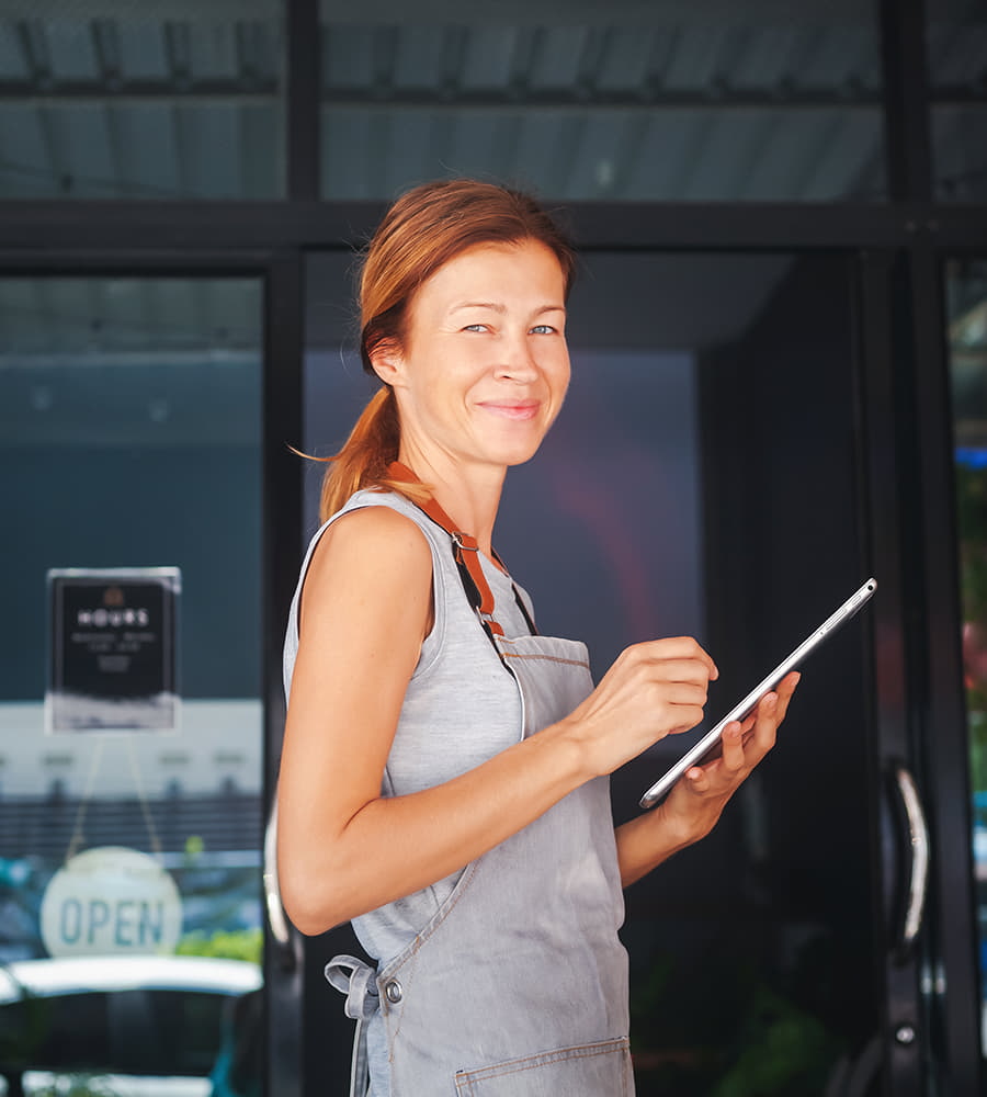 small business owner looking for marketing services