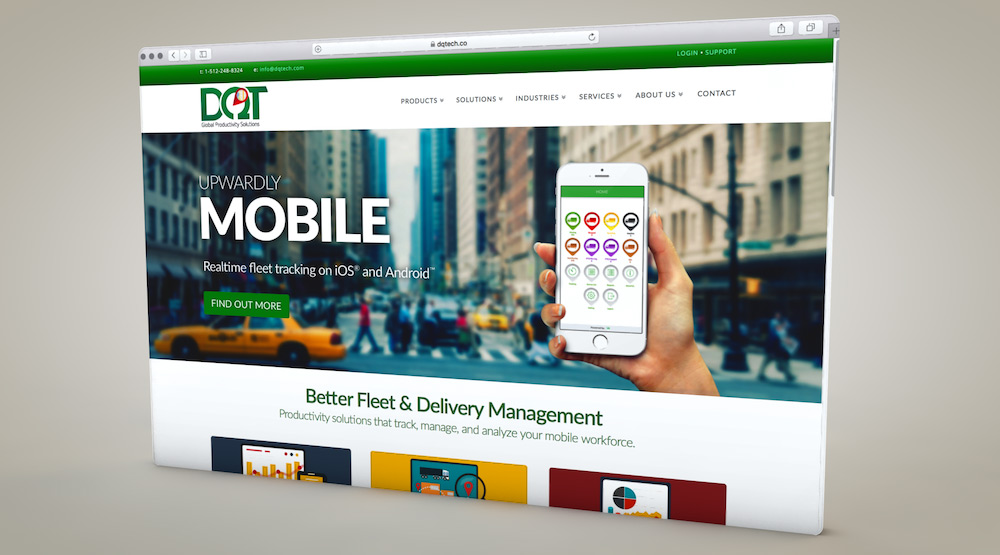 Transport logistics company website design