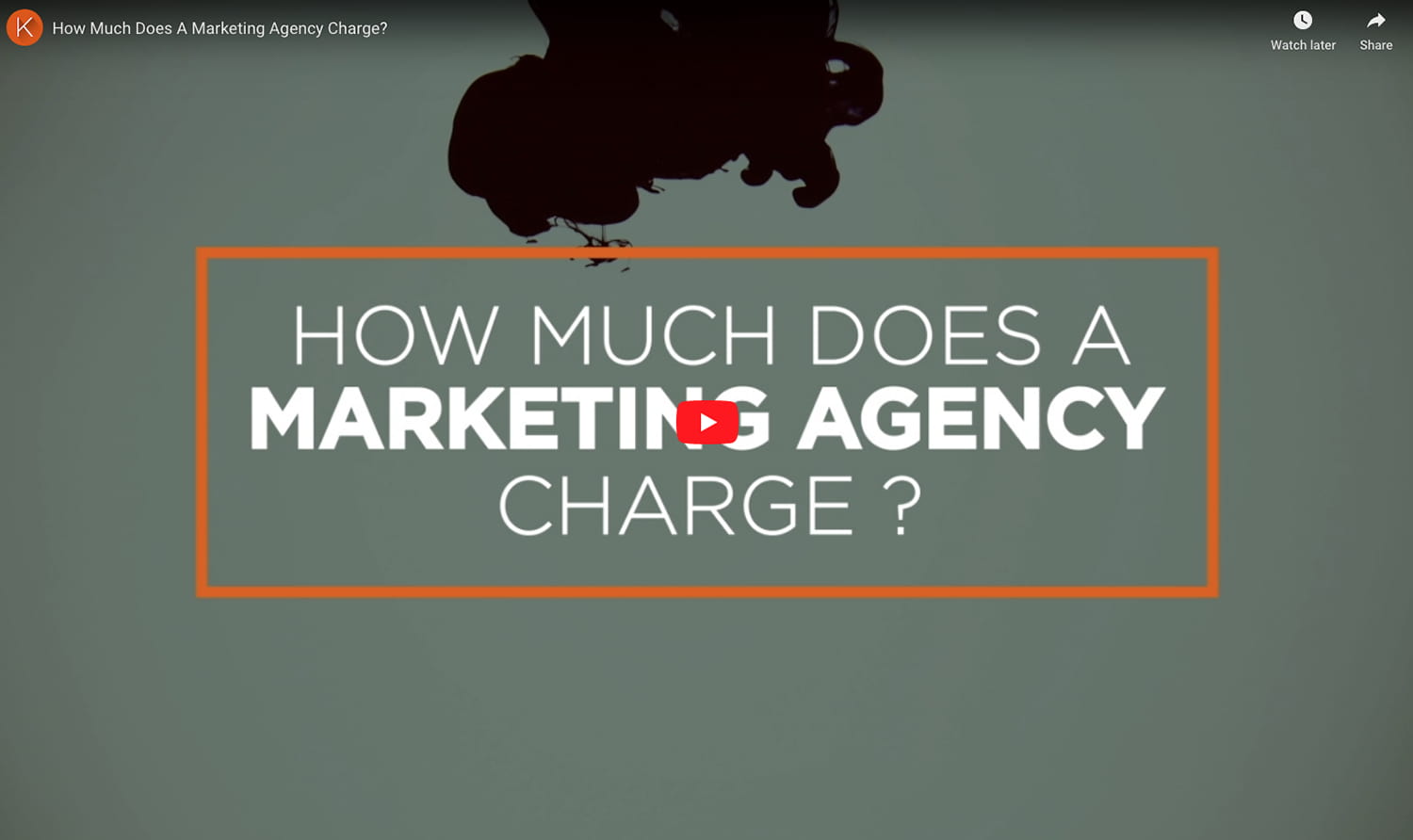marketing agency prices